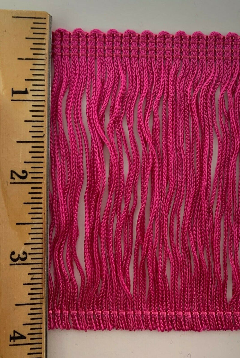 4" Rayon Chainette Fringe - 6 Continuous Yards - Many Color Options!