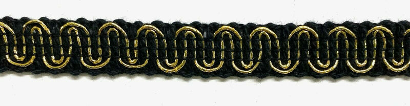 1/2" Scroll Braid Gimp w/ Backing - 12 Yards - Many Color Options!