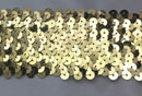 6 ROW (2-1/8") STRETCH SEQUIN TRIM - 6 Continuous Yards - Many Colors Available