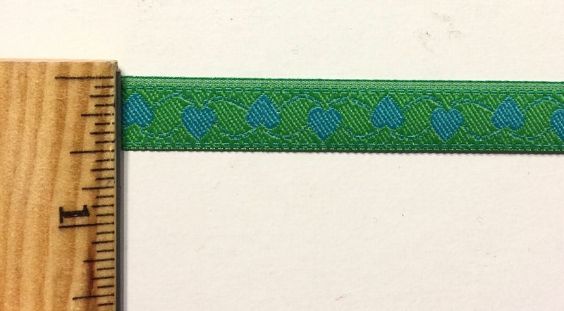 1/2" Hearts Ribbon - 15 Yards - Many Colors Available!