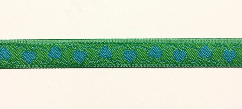 1/2" Hearts Ribbon - 15 Yards - Many Colors Available!