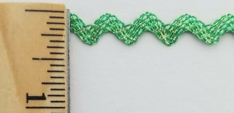 3/8" Iridescent Ric Rac Zig Zag Trim - 18 Yards - Many Colors!