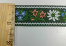 1" Jacquard Woven Floral Ribbon Trim - 10 Yards - Many Colors!