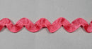 1/2" Satin Medium Ric Rac Trim Color: Hot Pink - 30 Yards