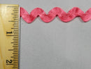1/2" Satin Medium Ric Rac Trim Color: Hot Pink - 30 Yards