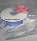 7/8" Satin Edge Sheer Organza Ribbon Iris - 25 Yard Spool