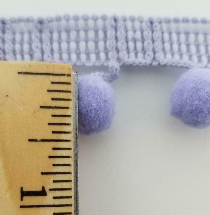 1/2" Pom Pom Polyester Ball Fringe -18 Continuous Yards- Color Options!