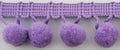 5/8" Pom Pom Poly Ball Fringe- 12 Continuous Yards - Many Colors!