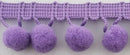 5/8" Pom Pom Poly Ball Fringe- 12 Continuous Yards - Many Colors!