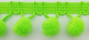 5/8" Pom Pom Poly Ball Fringe- 12 Continuous Yards - Many Colors!