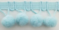 5/8" Pom Pom Poly Ball Fringe- 12 Continuous Yards - Many Colors!