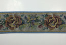 1" Woven Tapestry Floral Elegant Webbing Trim -12 Continuous Yards- MANY COLORS!