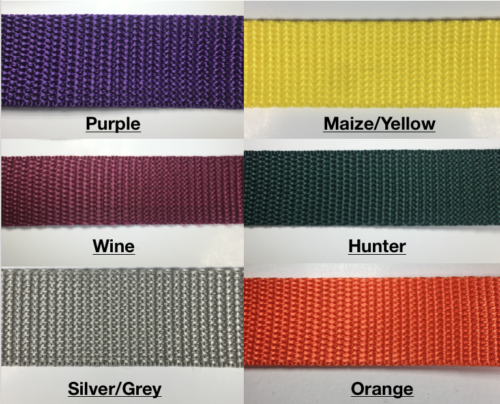 1" Poly Webbing - 20 Continuous Yards - MANY COLORS AVAILABLE - Made in USA!