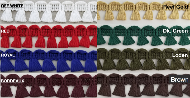 Looped Tassel Fringe Trim - 18 Continuous yards - MADE IN USA!