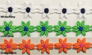 7/8" Venice Lace Daisy Trim - 9 Continuous Yards - Many Colors Available!