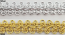 7/16'' Metallic French Chinese Braid Gimp Trimming - 18 Continuous Yards - MADE IN USA