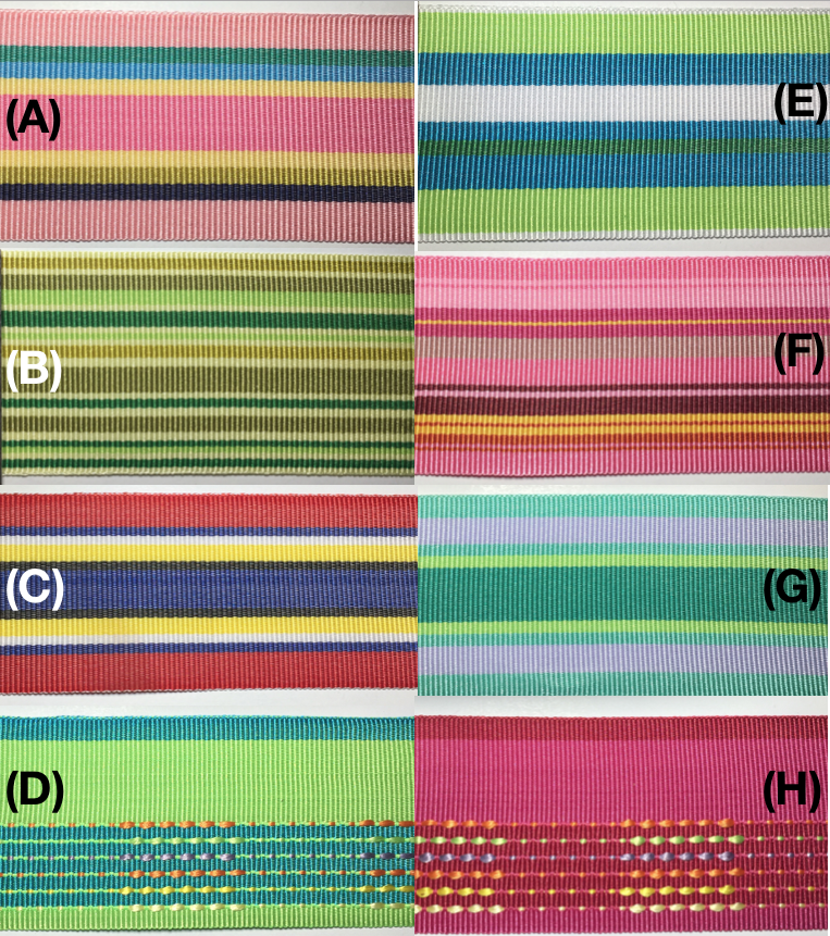 1.5" Striped Grosgrain Ribbon - Many Styles and Colors! 35 Yards TOTAL!