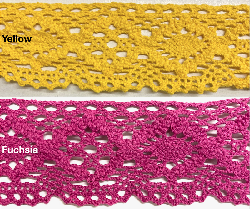 2" Cotton Cluny Lace Trimming - 12 Yards - MADE IN USA!