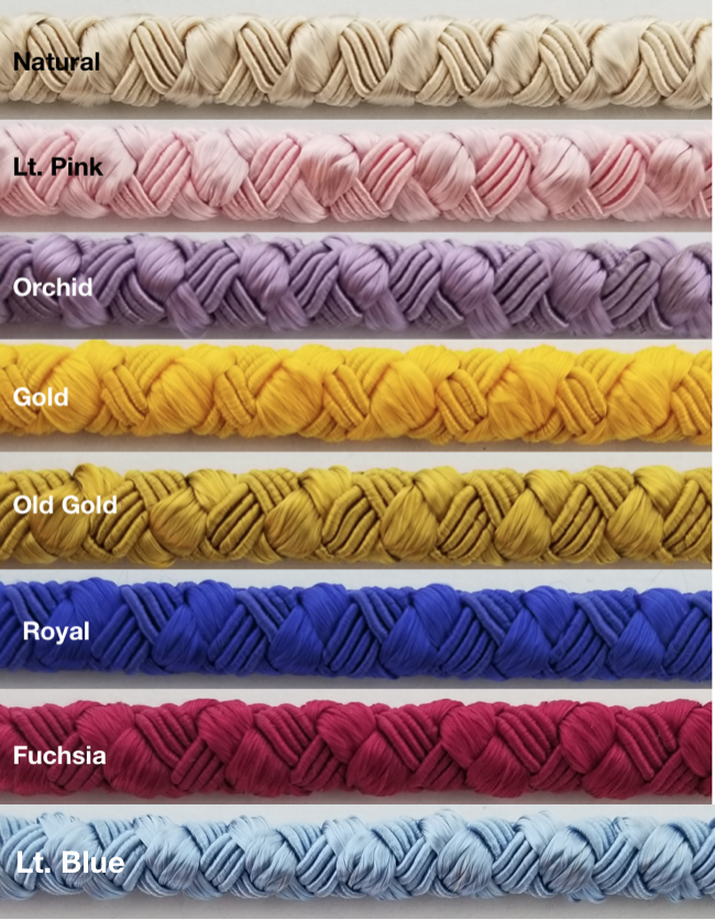 Stretch Elastic Braided Sewing Cord Trimming -10 Yards- Many Colors!