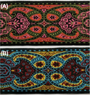 1-7/8" Jacquard Woven Floral Ribbon Trim - 9 Continuous Yards - Many Colors!