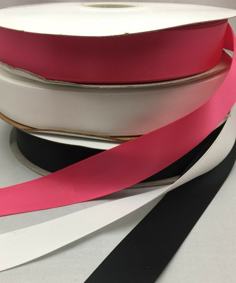 SINGLE FACE SATIN RIBBON - MANY SIZES AND COLORS AVAILABLE! 100 YARD SPOOLS