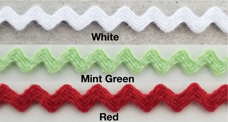 1/8" Ric Rac Zig Zag Trim - 36 Yards - Many Colors Available!