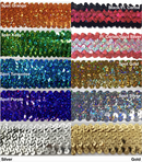 4 ROW (1.5") STRETCH SEQUIN TRIM - 8 Continuous Yards - Many Colors Available!