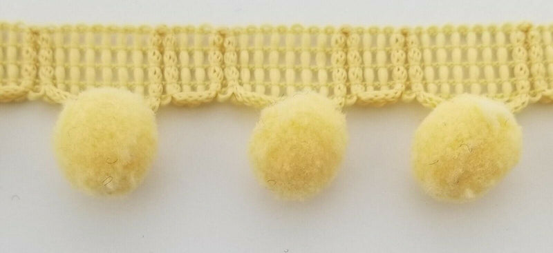 1/2" Pom Pom Polyester Ball Fringe -18 Continuous Yards- Color Options!