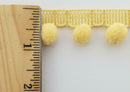 1/2" Pom Pom Polyester Ball Fringe -18 Continuous Yards- Color Options!