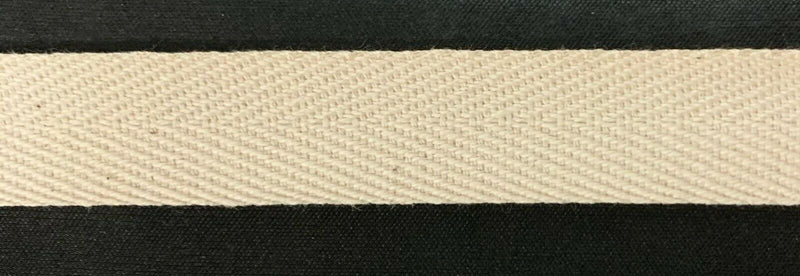 3/4" Cotton Twill Tape - Color: Natural - 72 Yards TOTAL! - Made in USA!