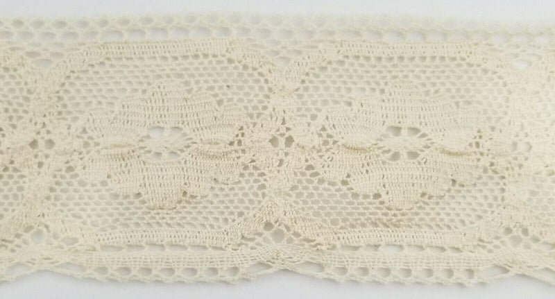 2-3/4" Cotton Cluny Lace Trimming - 8 Continuous Yards - MADE IN USA!