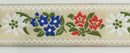 1" Jacquard Woven Floral Ribbon Trim - 10 Yards - Many Colors!