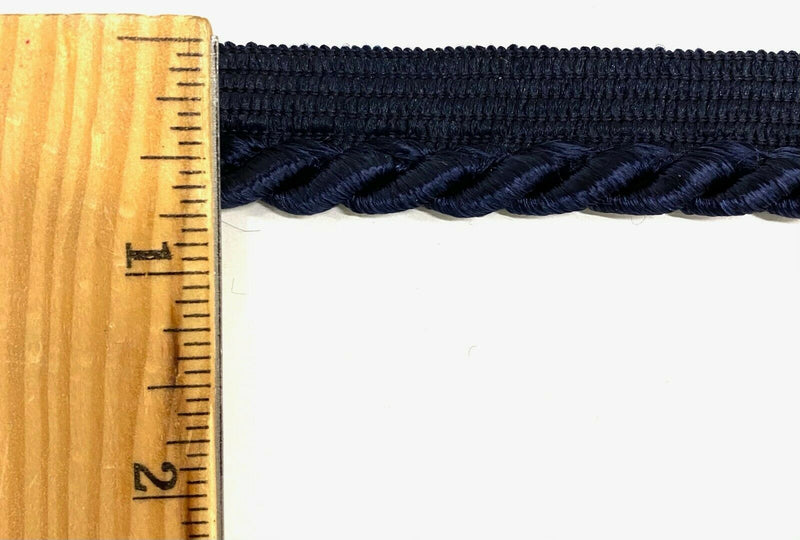 Large Twist Cord with Lip Piping Trimming - 6 Yards - Many Colors Available!