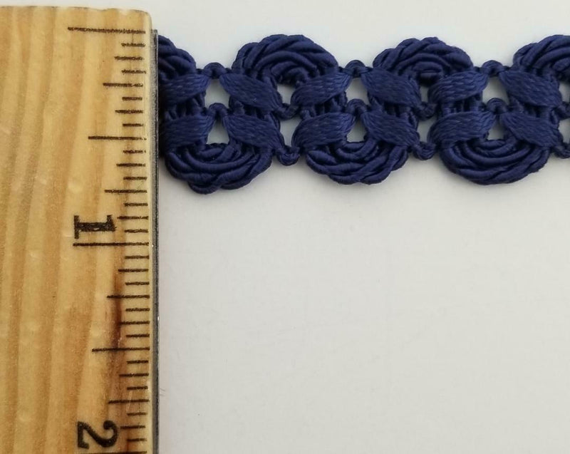 3/4" Double Scalloped Braid Gimp Trim - 12 Yards - MANY COLORS!