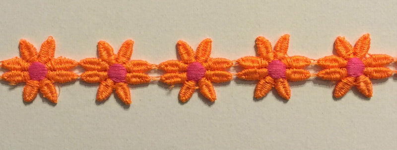 7/8" Venice Lace Daisy Trim - 9 Continuous Yards - Many Colors Available!