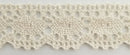 1" CLUNY LACE COTTON CROCHET TRIM - COLOR: NATURAL - 18 CONTINUOUS YARDS!