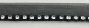 Acrylic Rhinestone Piping Trimming w/ Black Apron - 18 Yards