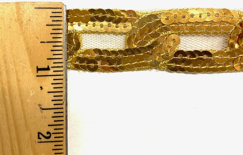 1-1/4" Sequin Trimming Looped as a Chain - 10 Yards!