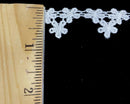 3/4" Daisy Venice Venise Lace Fringe Trim - 15 Yards - White
