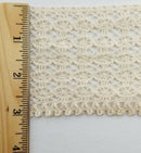 3" Cotton Cluny Lace Trimming - 8 Continuous Yards