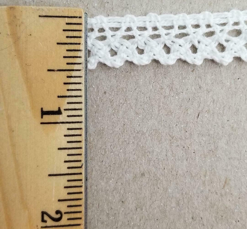 1/2" Cotton Cluny Lace Trimming - 20 Yards - MADE IN USA!