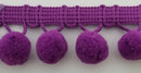 5/8" Pom Pom Poly Ball Fringe- 12 Continuous Yards - Many Colors!
