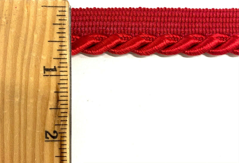 Large Twist Cord with Lip Piping Trimming - 6 Yards - Many Colors Available!
