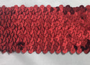 6 ROW (2-1/8") STRETCH SEQUIN TRIM - 6 Continuous Yards - Many Colors Available