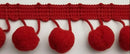 5/8" Pom Pom Poly Ball Fringe- 12 Continuous Yards - Many Colors!
