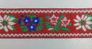 1" Jacquard Woven Floral Ribbon Trim - 10 Yards - Many Colors!