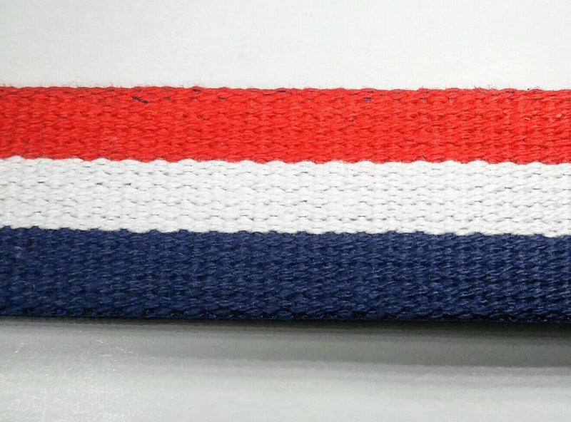1 1/4" Patriotic Heavy Cotton Webbing - 5 Continuous Yards - MADE IN USA!