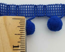 1/2" Pom Pom Polyester Ball Fringe -18 Continuous Yards- Color Options!