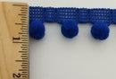 1/2" Pom Pom Polyester Ball Fringe -18 Continuous Yards- Color Options!