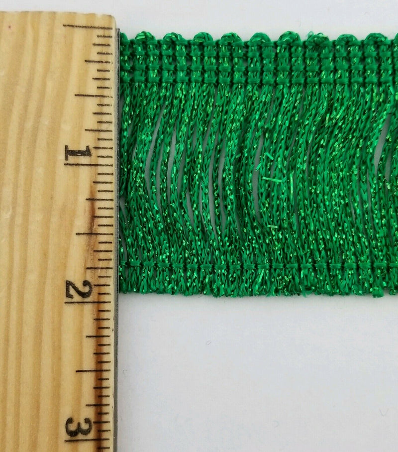 2" Metallic Chainette Fringe - 8 Continuous Yards - Many Color Options!